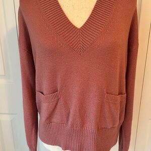 Banana Republic V-Neck Sweater - Mauve